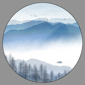 水墨山水畫