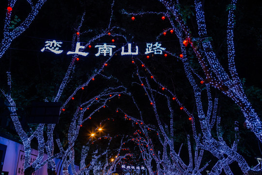 杭州南山路灯光秀