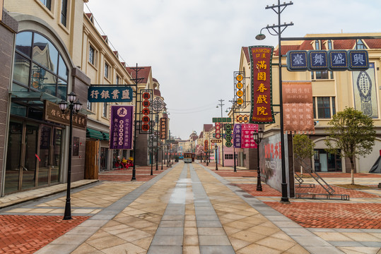 民国老武汉中山大道街景