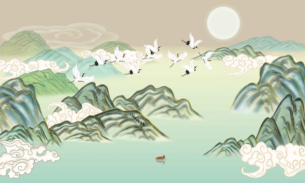 國潮山水