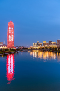 中国河南郑州夜景