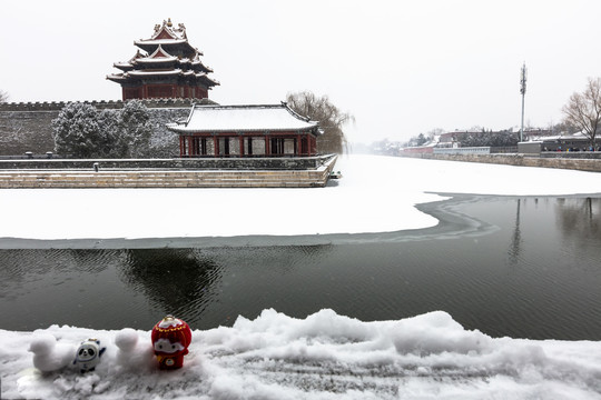 故宫角楼雪景