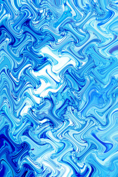 抽象蓝色波浪纹