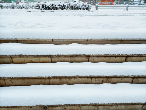 街道雪景