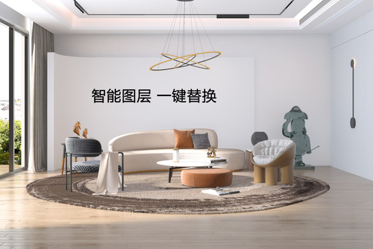 超高清墻布壁紙室內(nèi)背景樣機(jī)