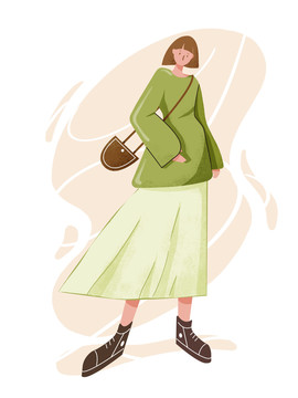三八婦女節(jié)女神節(jié)時尚女性插畫