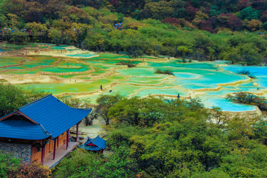 四川黄龙风光