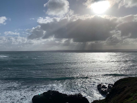 海洋沙滩和浪花