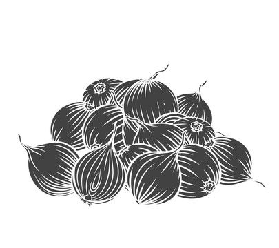 洋蔥堆疊插圖