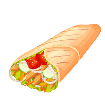 美味中東小吃 沙威瑪插圖