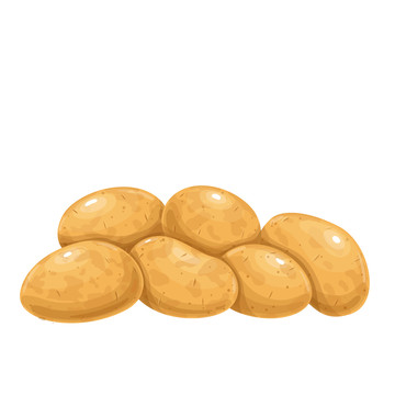 新鮮土豆插圖