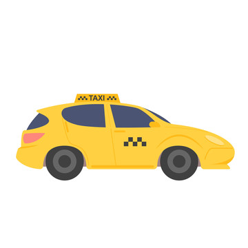 黄色出租车插图