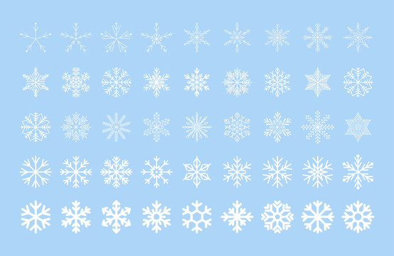 粉藍(lán)色浪漫雪花圖案