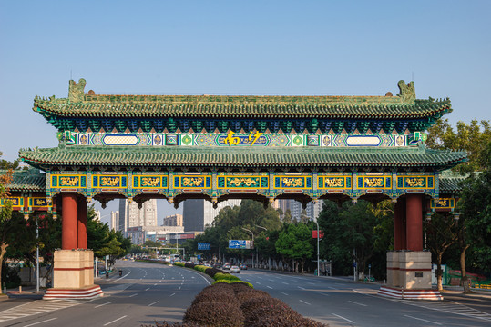 南沙牌坊风景