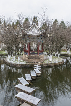 昆明大观公园雪景