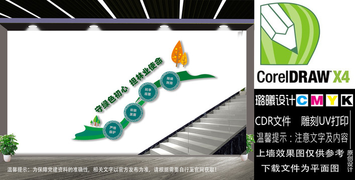 林業(yè)局樓道文化墻