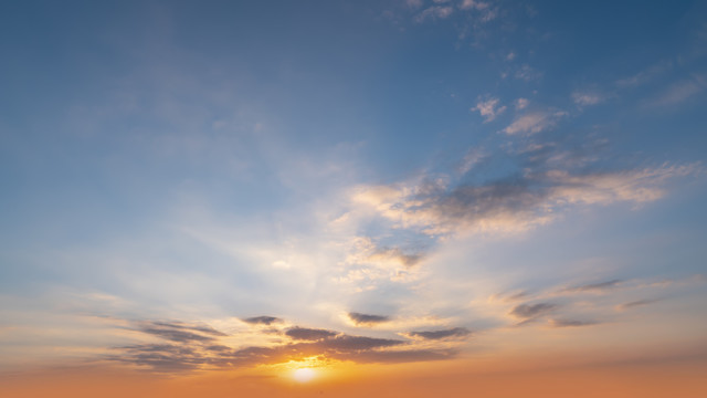 天空晚霞景观