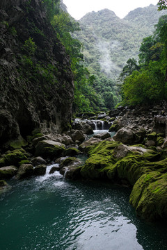 贵州小七孔湿地风光