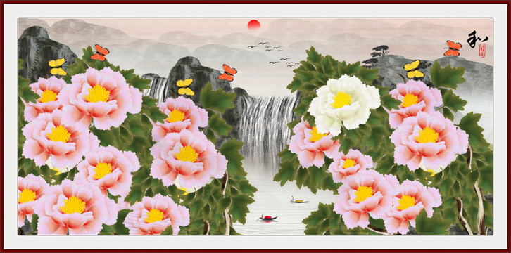 國(guó)畫(huà)牡丹