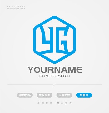 YG字母蓝色LOGO