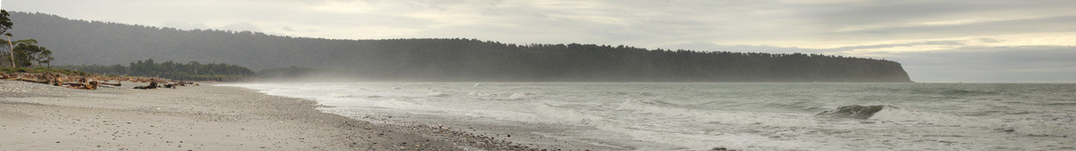 新西兰南岛白石海滩