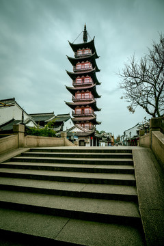 上海嘉定州橋老街法華塔