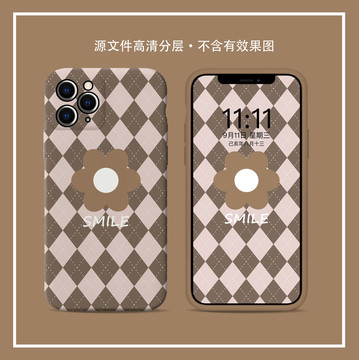 手機(jī)殼圖案原創(chuàng)清新小花