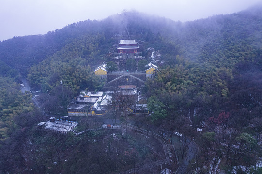 苏州穹窿山宁邦寺雪景