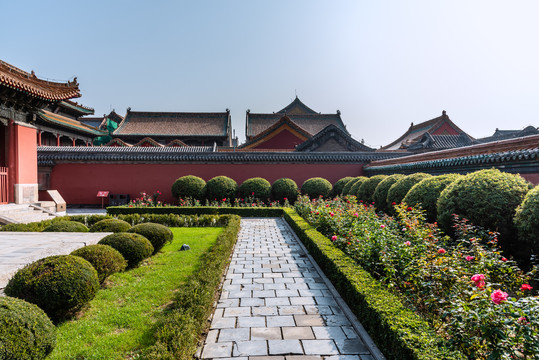 中国沈阳故宫的御花园