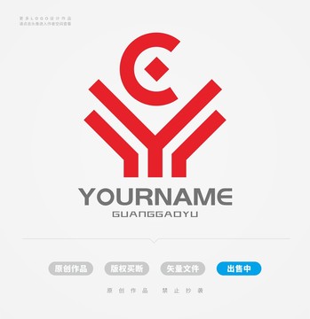 Y字母C字母金融LOGO