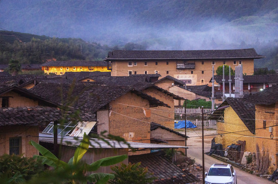 山村土楼景色