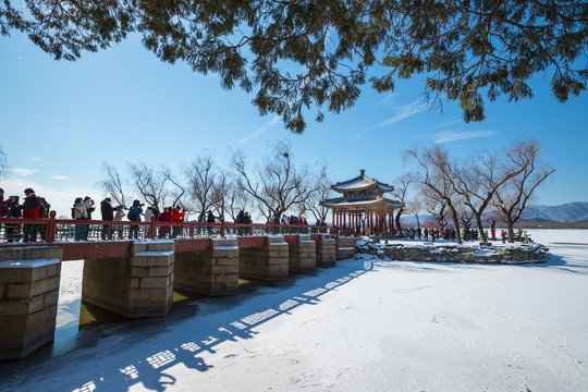 雪后颐和园