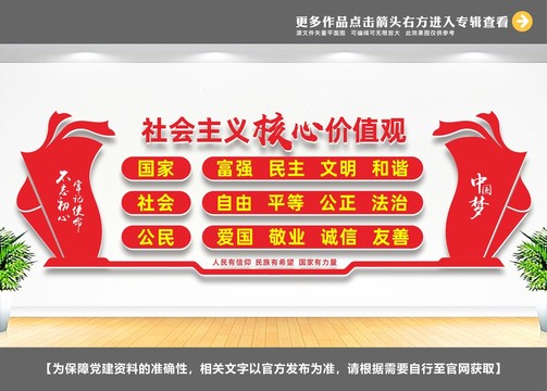 核心價(jià)值觀展板