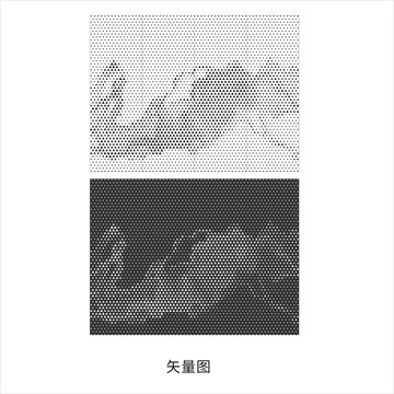 三角鏤空圖案