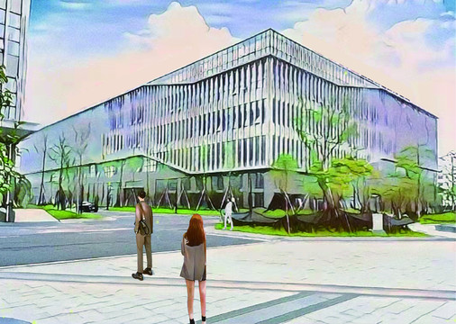 現(xiàn)代建筑漫畫