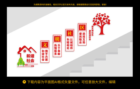 社區(qū)樓梯文化墻