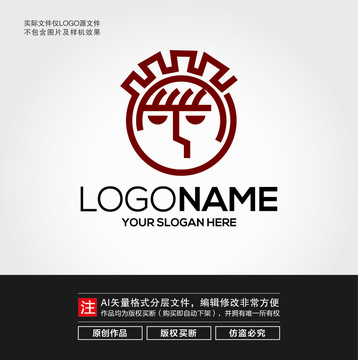 男人頭像LOGO