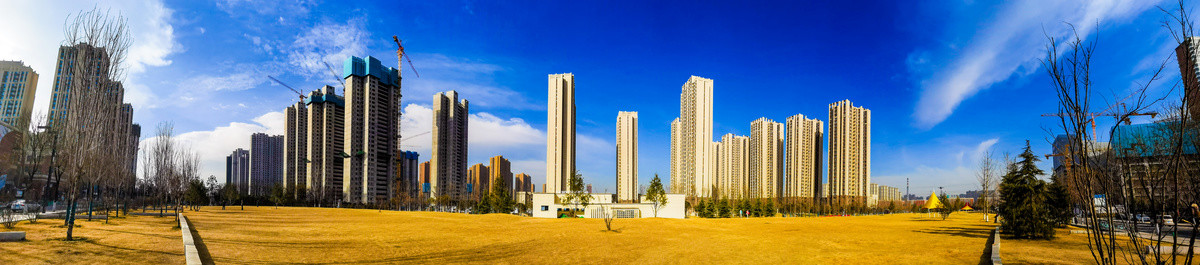 西安城市地标建筑全景大画幅