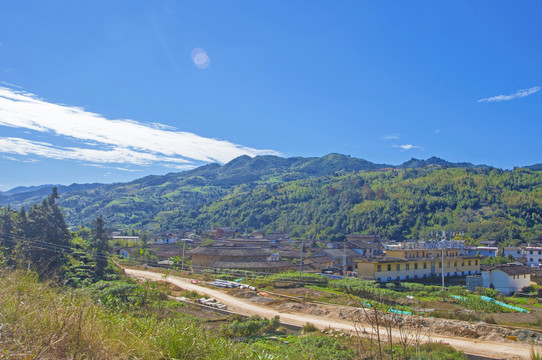 官洋村航拍风景