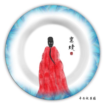 餐具花紙