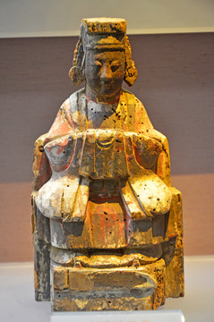 清代木雕妈祖像