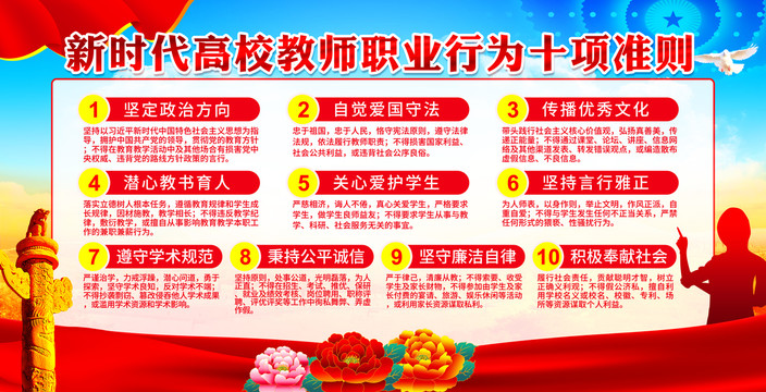 高校教師職業(yè)行為十項準則