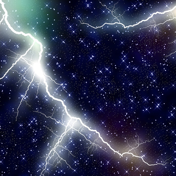 夢幻星空閃電