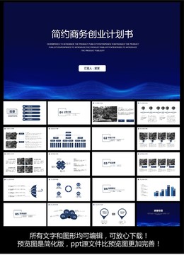 简约商务创业计划书