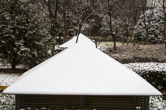 住宅区雪景