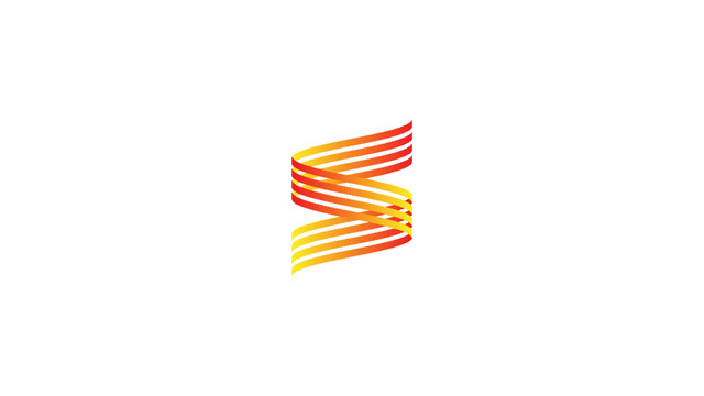 S字母飘带LOGO标志