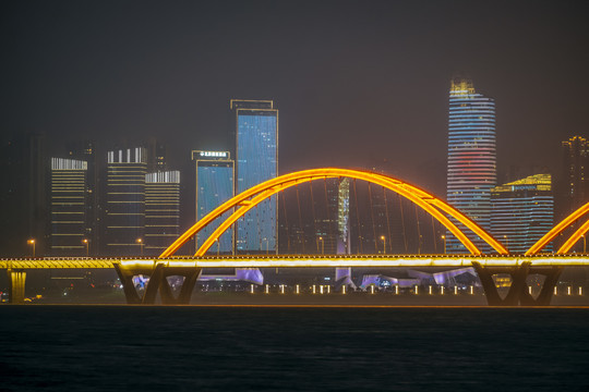 长沙福元路大桥夜景