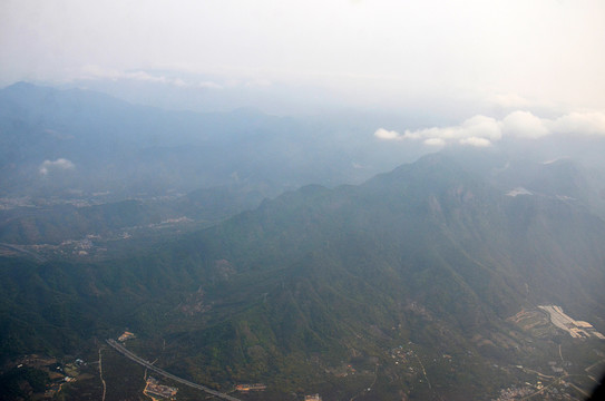 山区乡镇镇鸟瞰