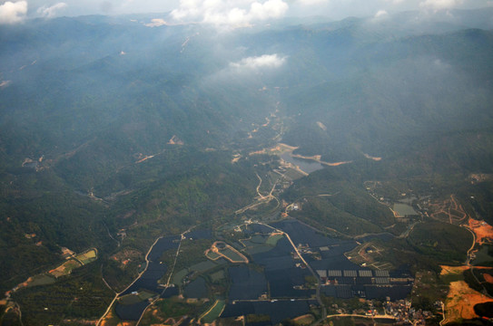 山区乡镇鸟瞰