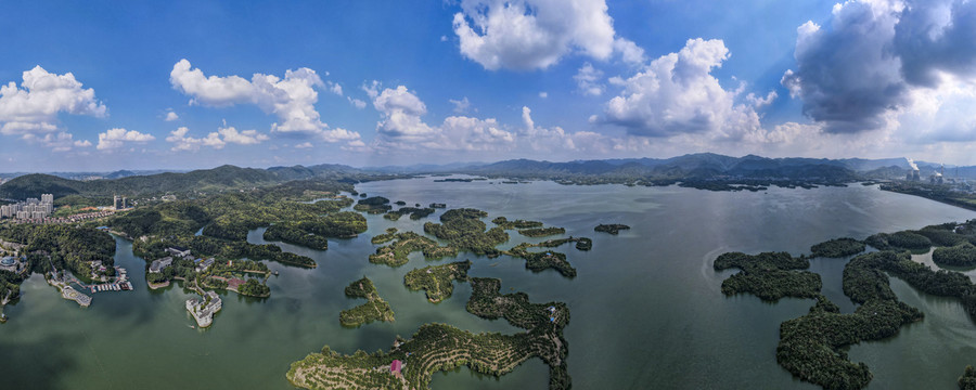 咸宁陆水湖4A景区全景图